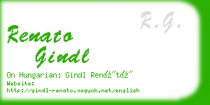 renato gindl business card